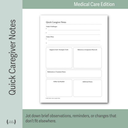 Daily Care & Caregiver Flow Bundle