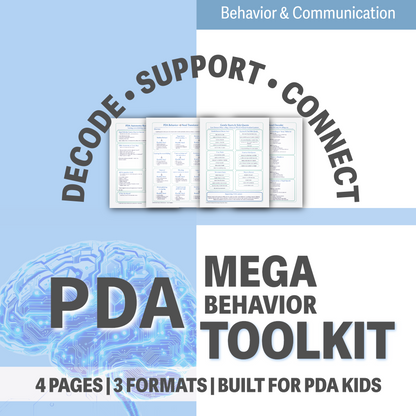PDA Mega Behavior Bundle | Gentle Starts, Needs Decoder & Supports