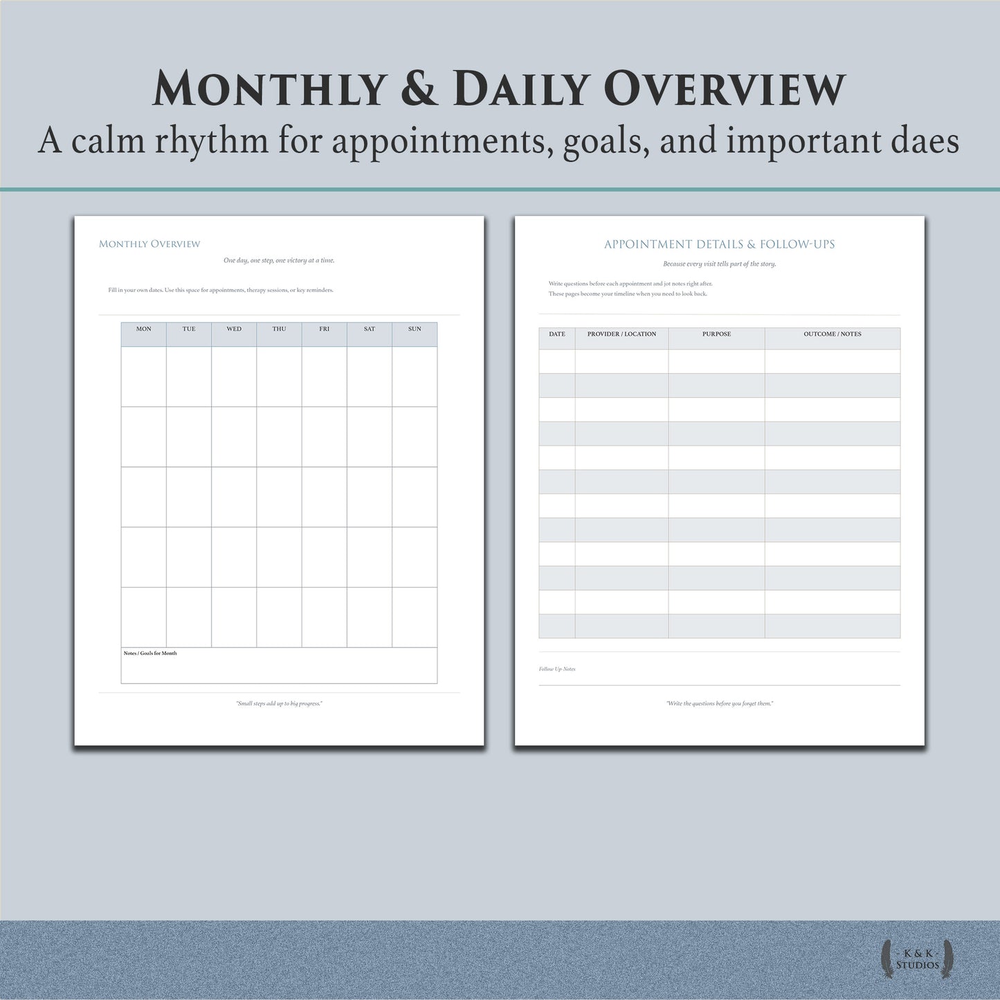 Medically Complex Kiddo Planner — Complete Caregiving System (Color + Print-Friendly PDF)