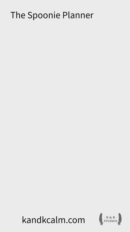 The Spoonie Planner Energy & Symptom Support System