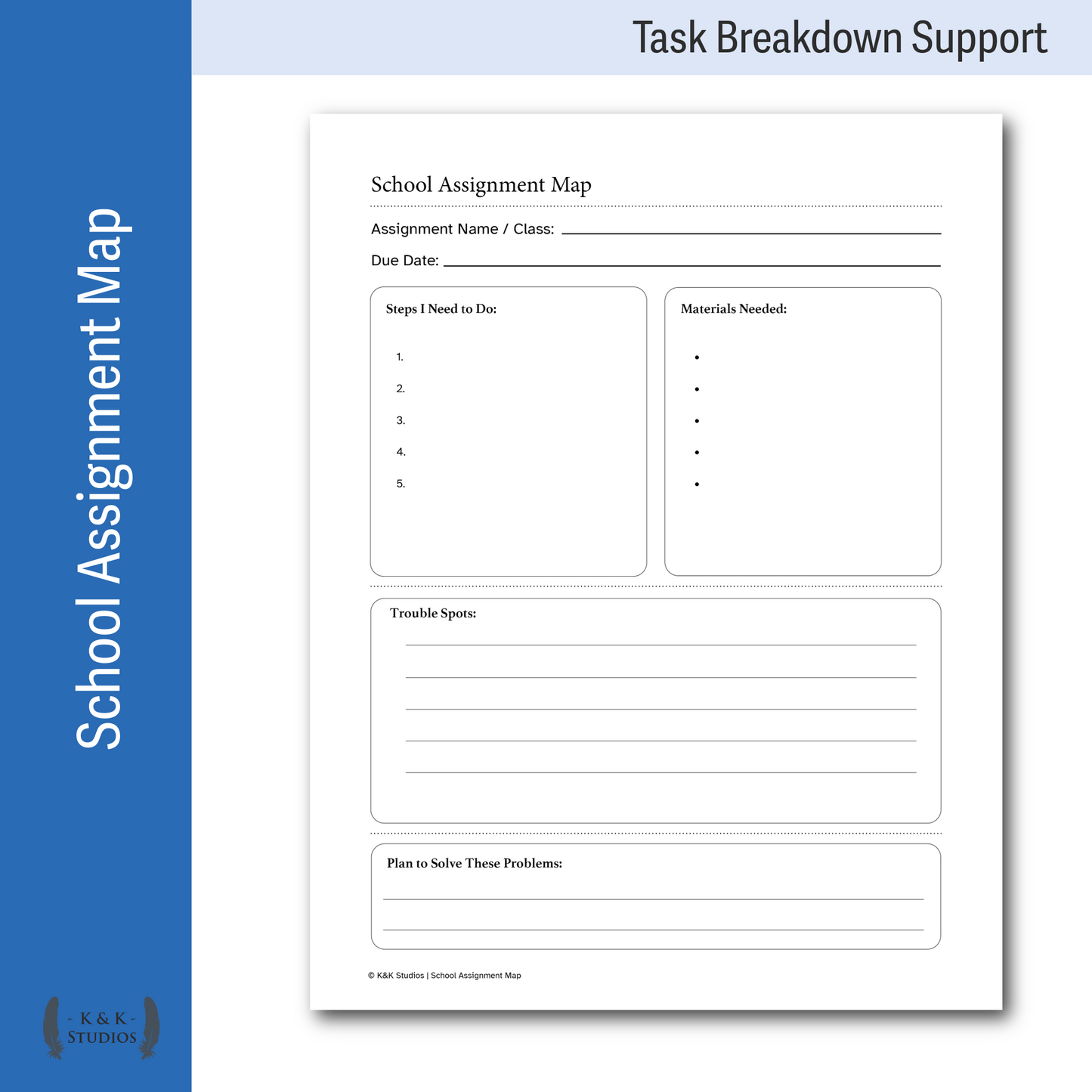 Executive Function Task Breakdown Support