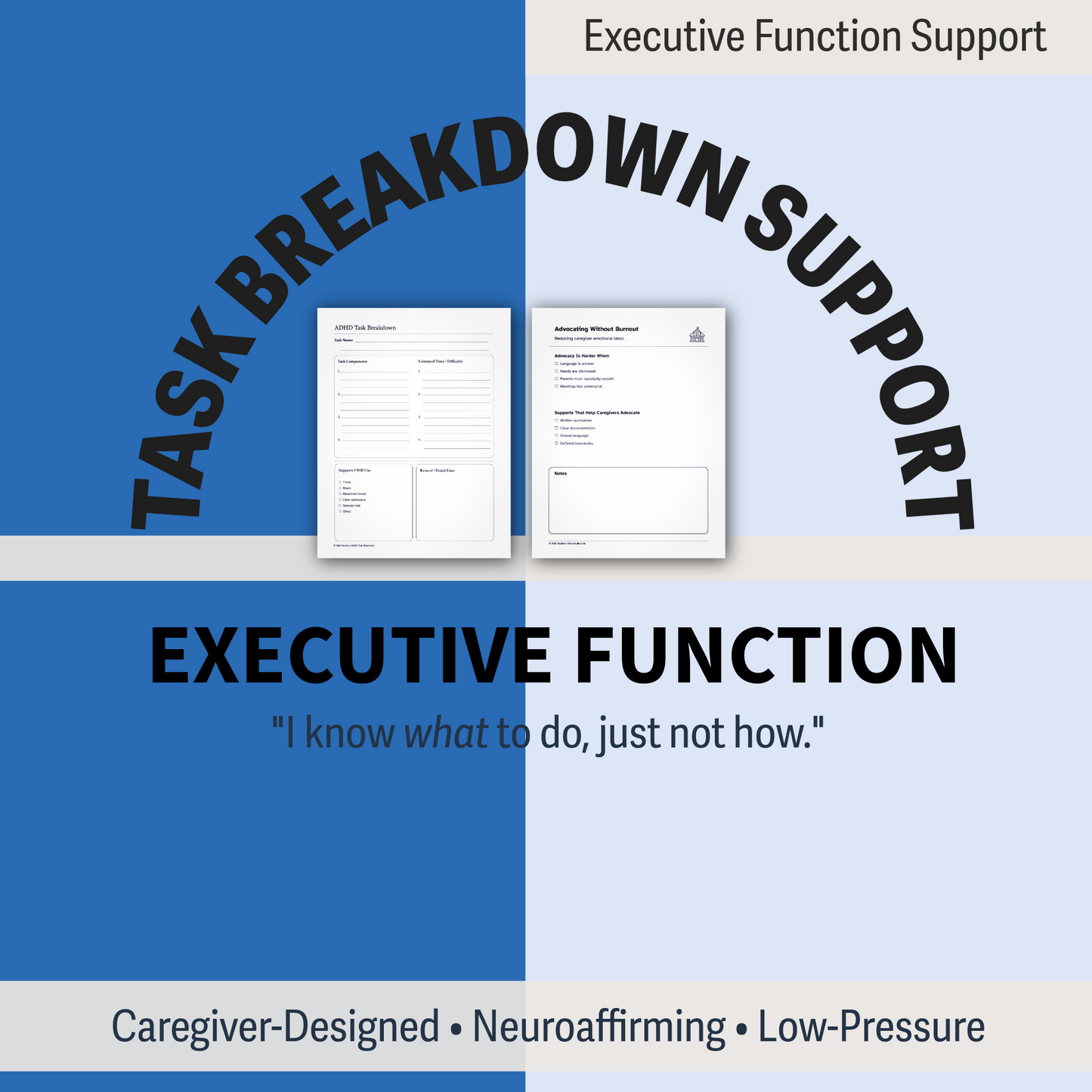 Executive Function Task Breakdown Support
