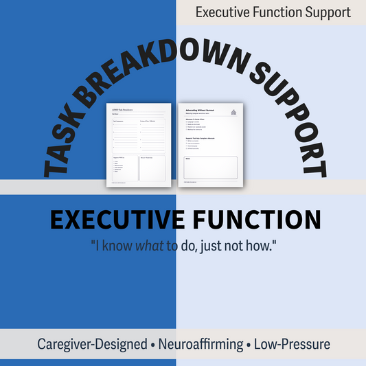 Executive Function Task Breakdown Support