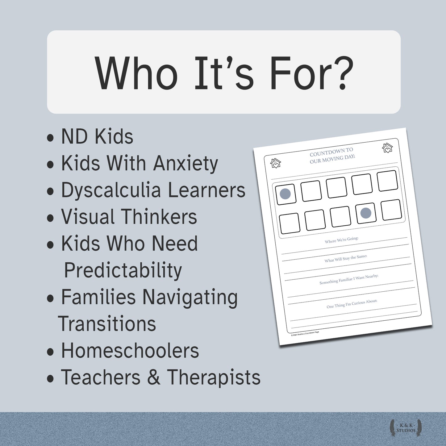 15 Visual Countdown Pages for Kids | Calm + ND-Friendly Printable Bundle